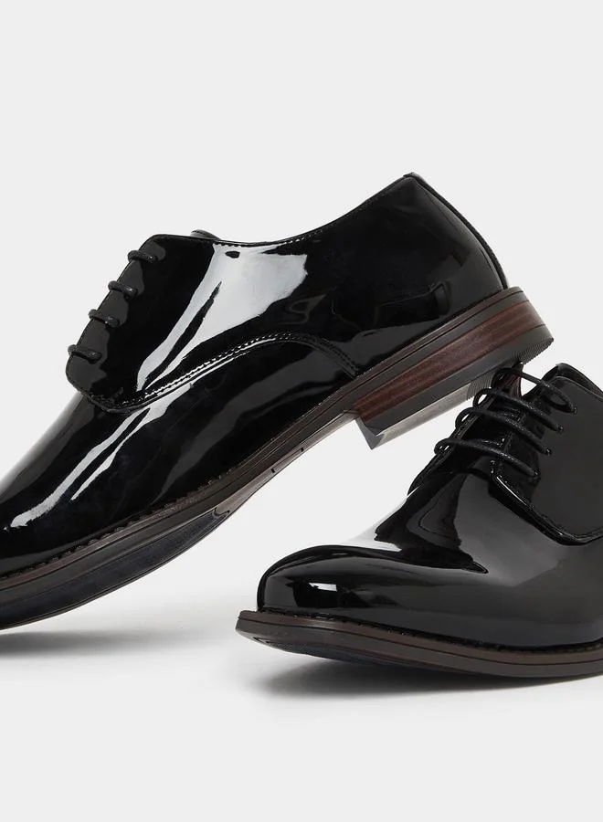 ستايلي حذاء ديربي جلد لامع